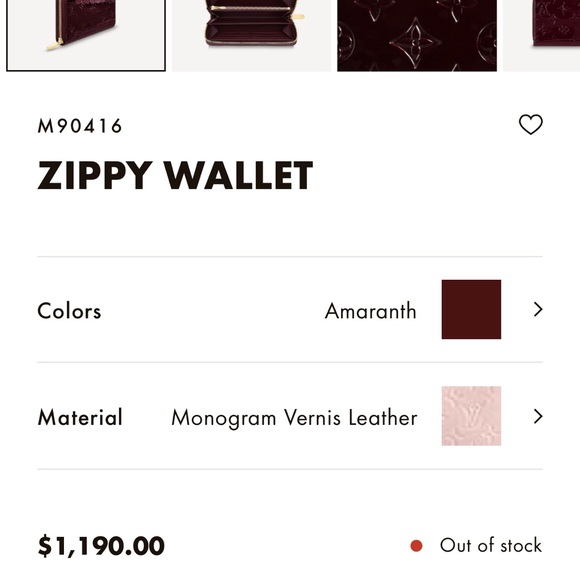 Louis Vuitton « Zippy Wallet Monogram Vernis» - Picture 2 of 4